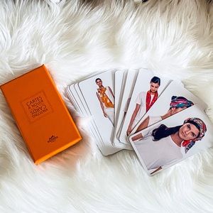 Hermès (Authentic) Scarf Knotting Cards